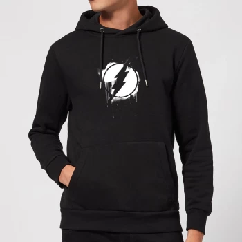 image of Justice League Graffiti The Flash Hoodie - Black - L