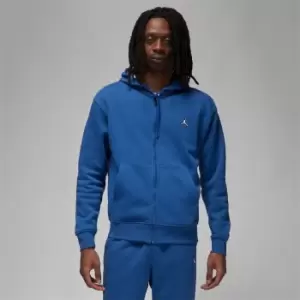 Image of Air Jordan Essentials Mens Full-Zip Fleece Hoodie - Blue