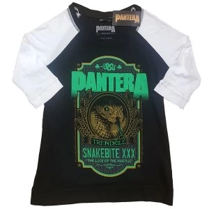 Image of Pantera - Snakebit XXX Label Ladies Large T-Shirt - Black,White