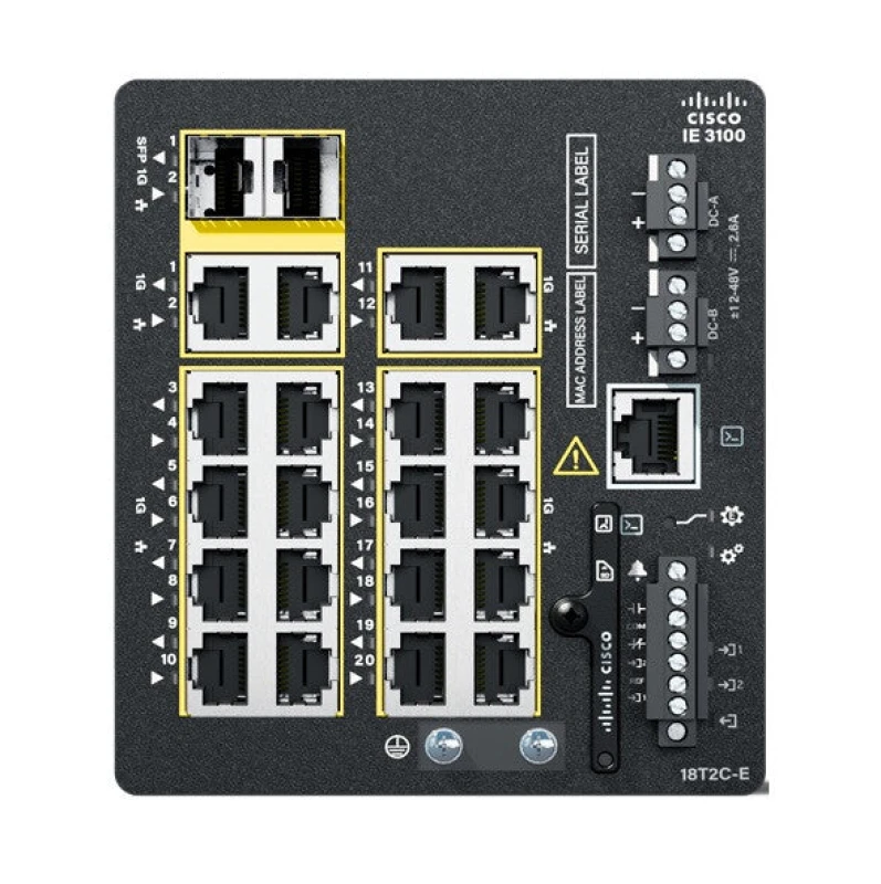 Image of Cisco Catalyst IE3100 Managed L2/L3 Gigabit Ethernet (10/100/1000) Bla