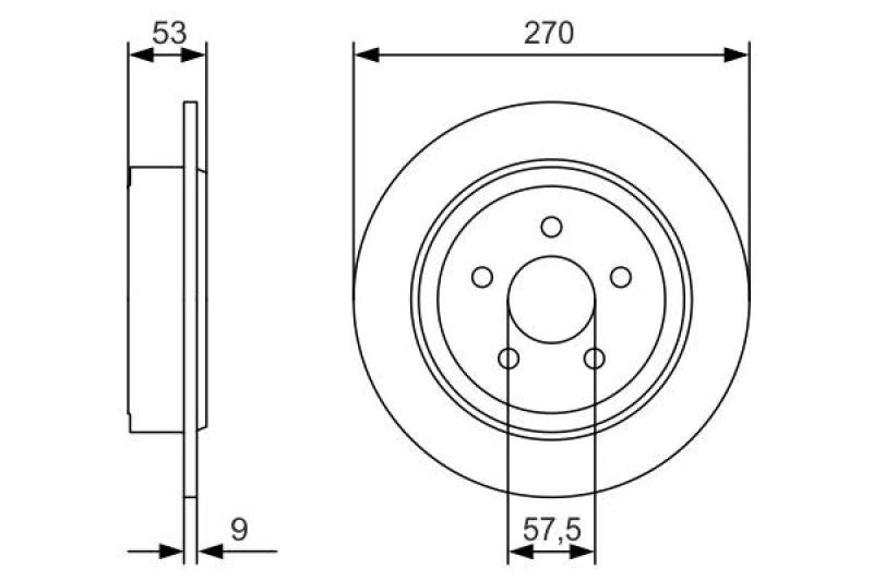 Image of Bosch 0 986 479 A79 Brake disc solid, Oiled Brake Disc (82)