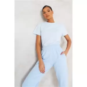 Image of I Saw It First Light Blue Oversized T-Shirt - Blue