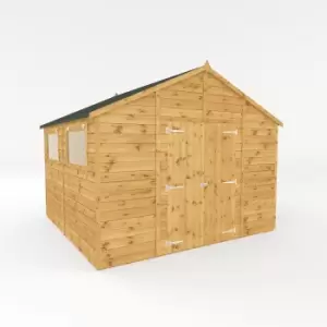 image of Mercia 10ft x 10ft Premium Shiplap Modular Workshop Shed - Including Installation