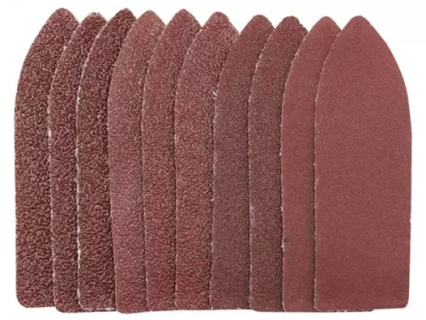 Image of Draper Ten 120 Grit Hook and Loop Finger Sander Sheets (67 x 67 x 22mm)