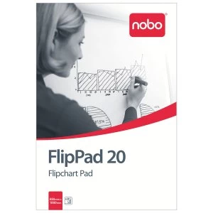 image of Nobo 1901631 20 Page 650x955mm Flipchart Pad - Single Pack