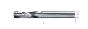 Image of Beta Tools 423 HSS Ground Special End Mills for Welding 10mm 004230010