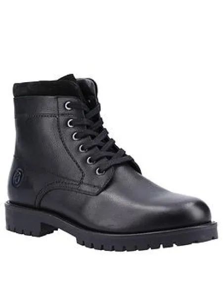 image of Cotswold Thorsbury Lace Up Boot - Black Size 10, Men