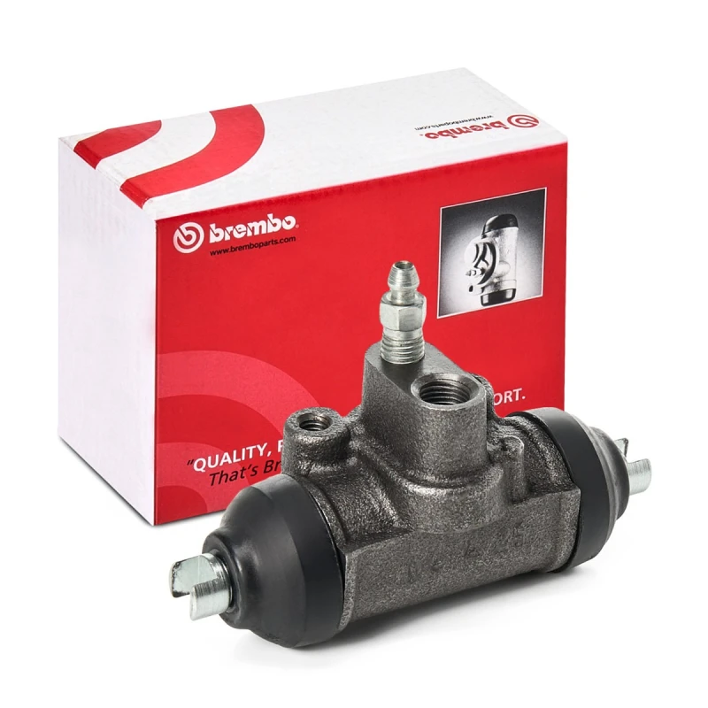 Image of BREMBO A 12 200 Brake Cylinder ESSENTIAL LINE Cast Iron Wheel Brake Cylinder (277)