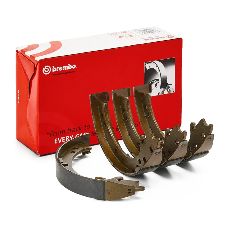 Image of BREMBO S 28 517 Handbrake Shoes ESSENTIAL LINE Brake Shoe Set,parking brake (1419)