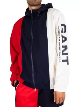 Image of Retro Shield Block Hood Jacket