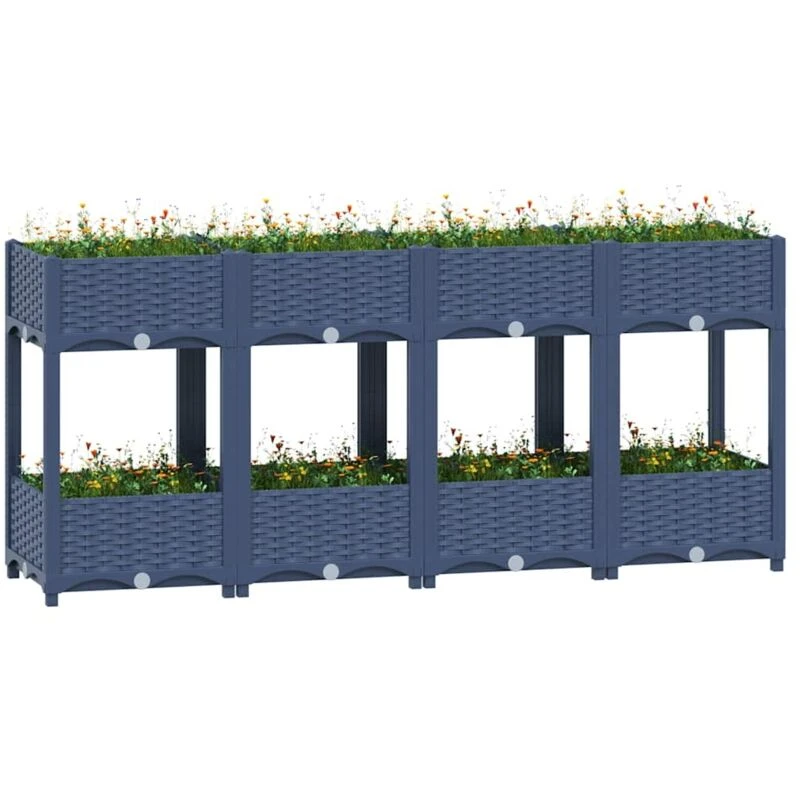 Image of VIDAXL Raised Bed 160x40x71cm Polypropylene Vidaxl 8720286092095