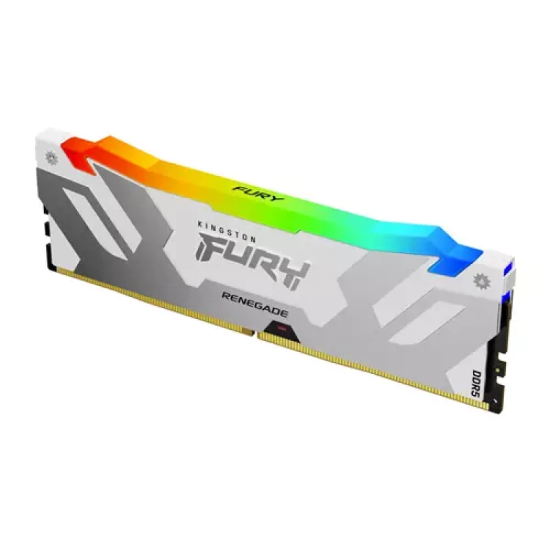 Image of Kingston Technology Kingston Technology FURY 32GB 6400MT/s DDR5 CL32 DIMM Renegade RGB White XMP KF564C32RWA-32