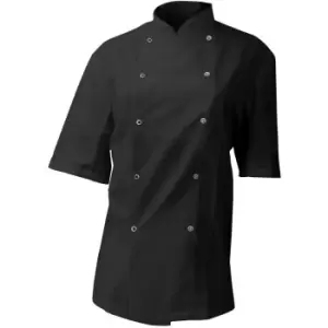 image of Afd Mens Chefs Jacket / Chefswear (Pack of 2) (3XL) (Black) - Black - Dennys