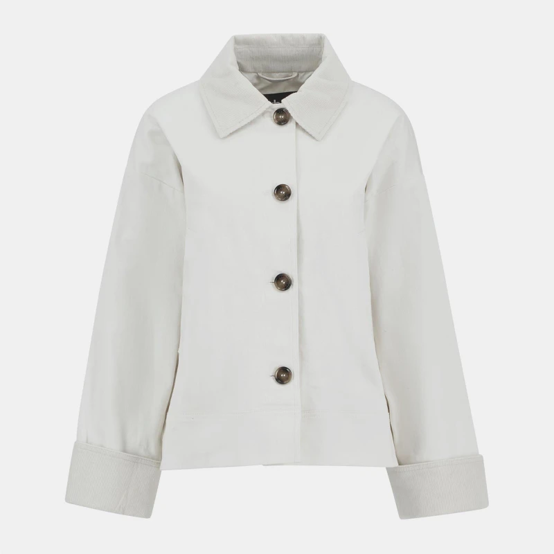 Image of Barbour Womens Abbey Weather-Resistant Coach Jacket Neutral female 16 (XL)