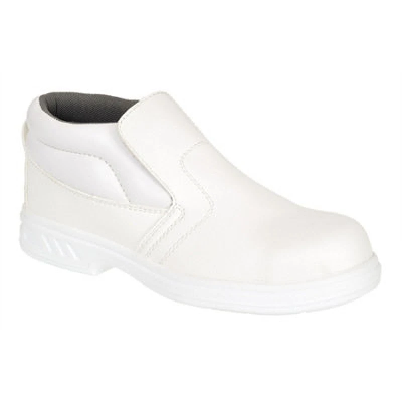 Image of Portwest Steelite Slip On S2 Clean Area Safety Boots FW83WHR34 Colour: White