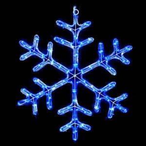 image of Premier Twinkling Snowflake LED Rope Light