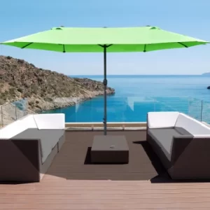Image of Outsunny 4.6m Garden Parasol Double-Sided Sun Umbrella Patio Market Shelter Canopy Shade Outdoor Green