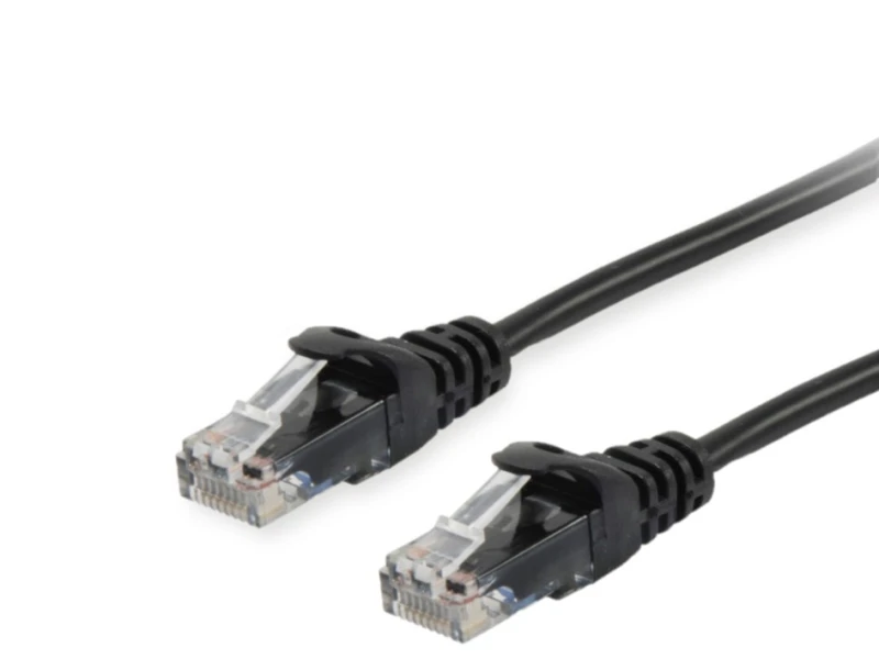 Image of Equip Cat.6A U/UTP Patch Cable. 0.25m. Black