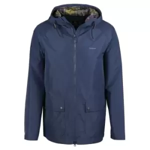 Image of Barbour Mens Hooded Domus Jacket Navy/Classic Large