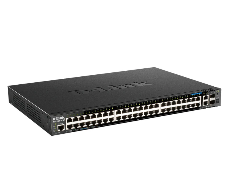 Image of D-Link D-Link DGS-1520-52MP Managed L3 Gigabit Ethernet (10/100/1000) Power over Ethernet (PoE) 1U Black DGS-1520-52MP/E