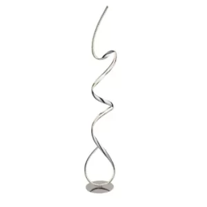 Image of Led Floor Lamp Chrome With Crystal Diffuser