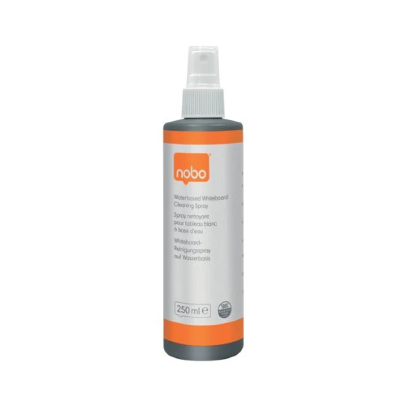 Image of Nobo Nobo Waterbased Whiteboard Cleaning Spray 250ml 1915708 1915708