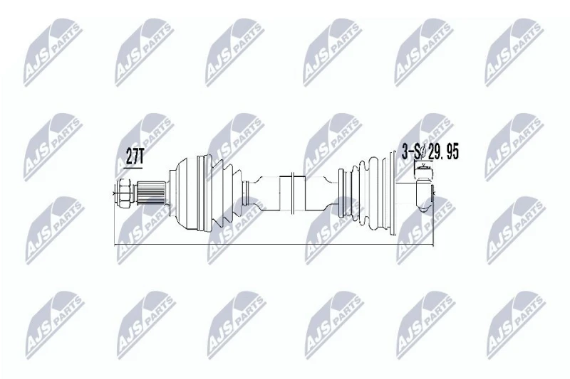 Image of NTY Drive shaft NTY NPW-RE-003