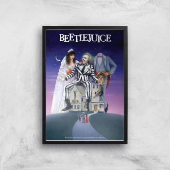 image of Beetlejuice Giclee Art Print - A2 - Black Frame