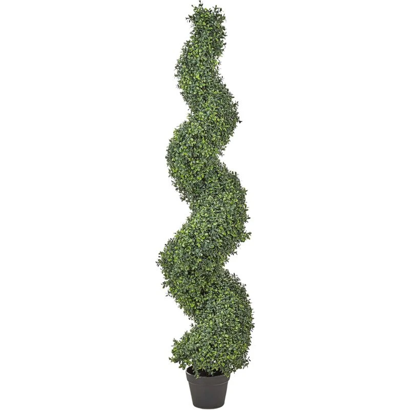 Image of Beliani Artificial Plant Buxus Spiral Tree 158cm Green