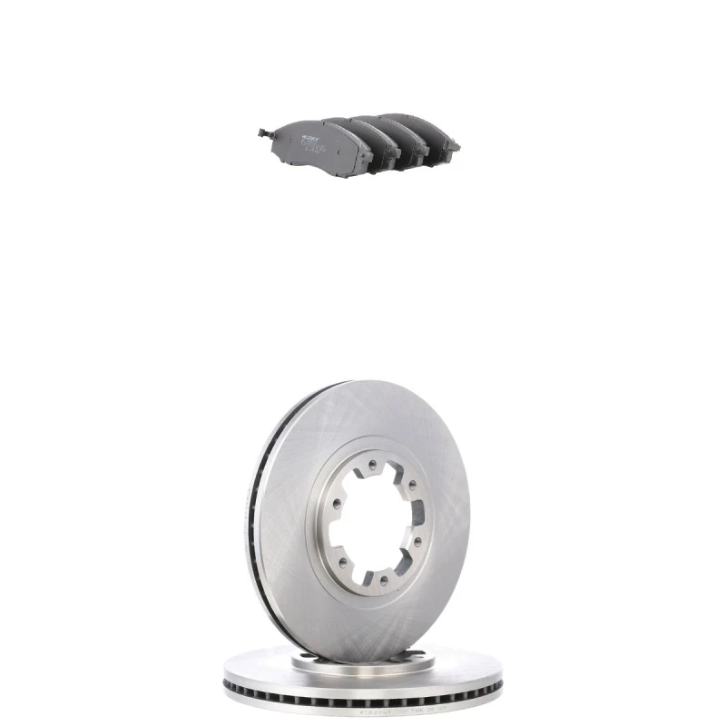 Image of RIDEX 3405B2639 Brake disc and pads set Front Axle, Brake Disc Type: internally vented, incl. wear warning contact Brake Set,disc brakes (3405)