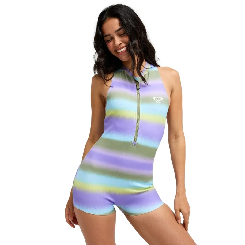 Image of Roxy Womens 1 Piece swimsuit Roxy Pro Surf Boyleg Bleu Female L