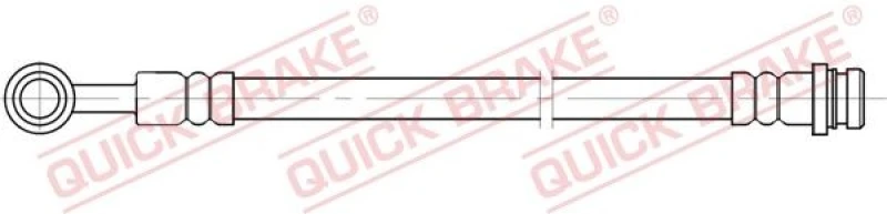 Image of QUICK BRAKE Brake hose QUICK BRAKE 50.097