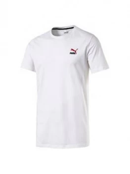 image of Puma Classics Embossed T-Shirt - White