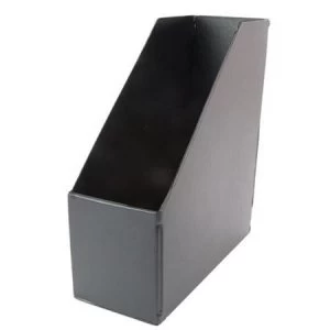 Image of Plastic A4 Jumbo Magazine Rack File Black 1 x Pack of 5 Files