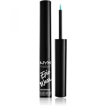 image of NYX Professional Makeup Epic Wear Metallic Liquid Liner Long-Lasting Gel Eyeliner Shade 06 - Teal Metal 3,5ml