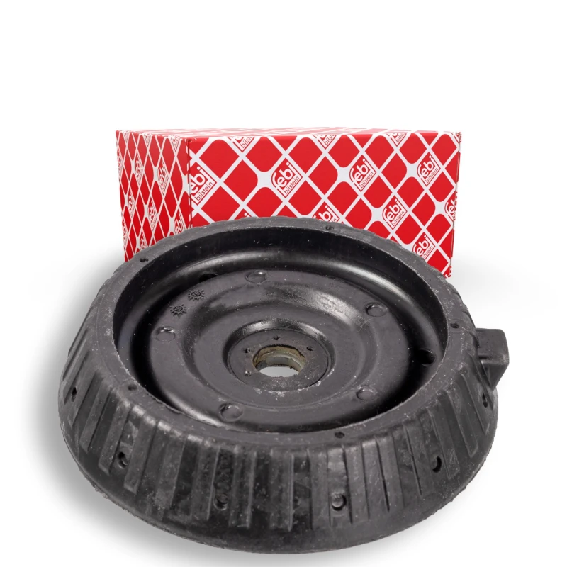 Image of FEBI BILSTEIN 09511 Top strut mount Rear Axle, without ball bearing Elastomer Suspension Strut Support Bearing (1180)
