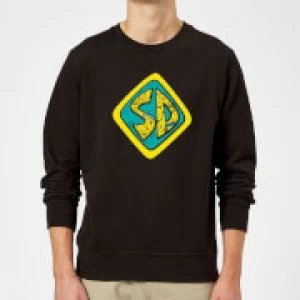 Image of Scooby Doo Emblem Sweatshirt - Black