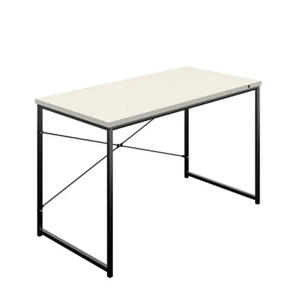 image of Okoform Rectangular Heated Desk 1200x600x733mm White/Black KF81087