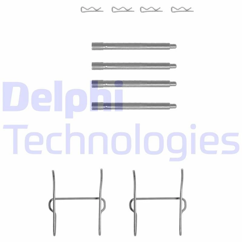 Image of DELPHI Brake pad fitting kit DELPHI LX0154