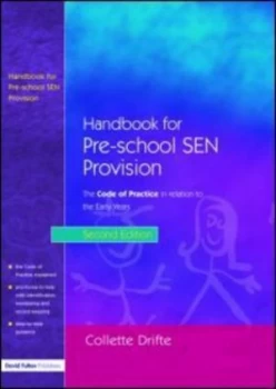 Image of Handbook for Pre-School Sen Provision by Chris Spencer Book