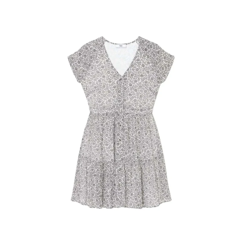 Image of Le Temps des cerises Womens short-sleeved dress Le Temps des cerises Chardon Noir Female XS