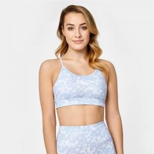 USA Pro Reversible Bra Ladies - Blue Print/Grey