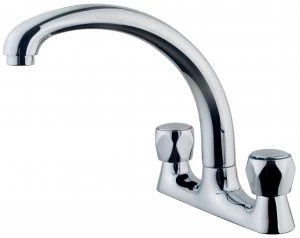 Image of Wickes Trade Deck Mixer Kitchen Sink Tap Chrome