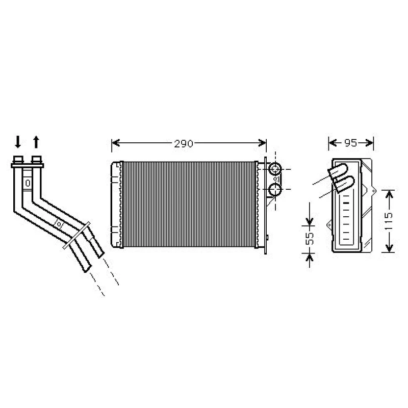 Image of Heater matrix DIEDERICHS DCM1209