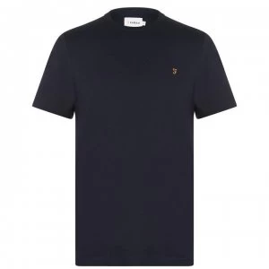 image of Farah Vintage Denny Short Sleeve Tee - True Navy 412