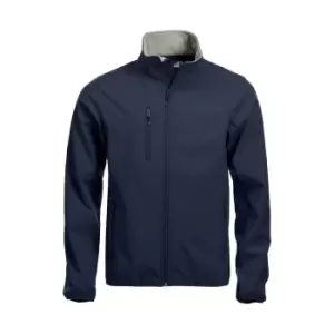 Image of Clique Mens Basic Soft Shell Jacket (4XL) (Dark Navy)