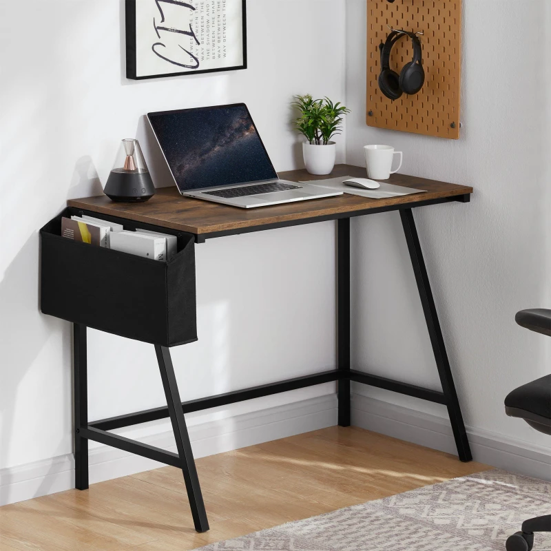 Image of Lassic Vida Designs Brooklyn Small Computer Desk Dark Wood unisex Small