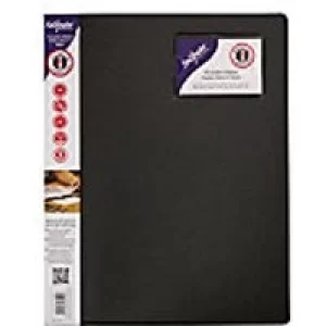 image of Snopake Display Books 12340 210 x 310 mm Black Polypropylene 25 (W) x 2.6 (D) x 31 (H) cm 40 Pockets