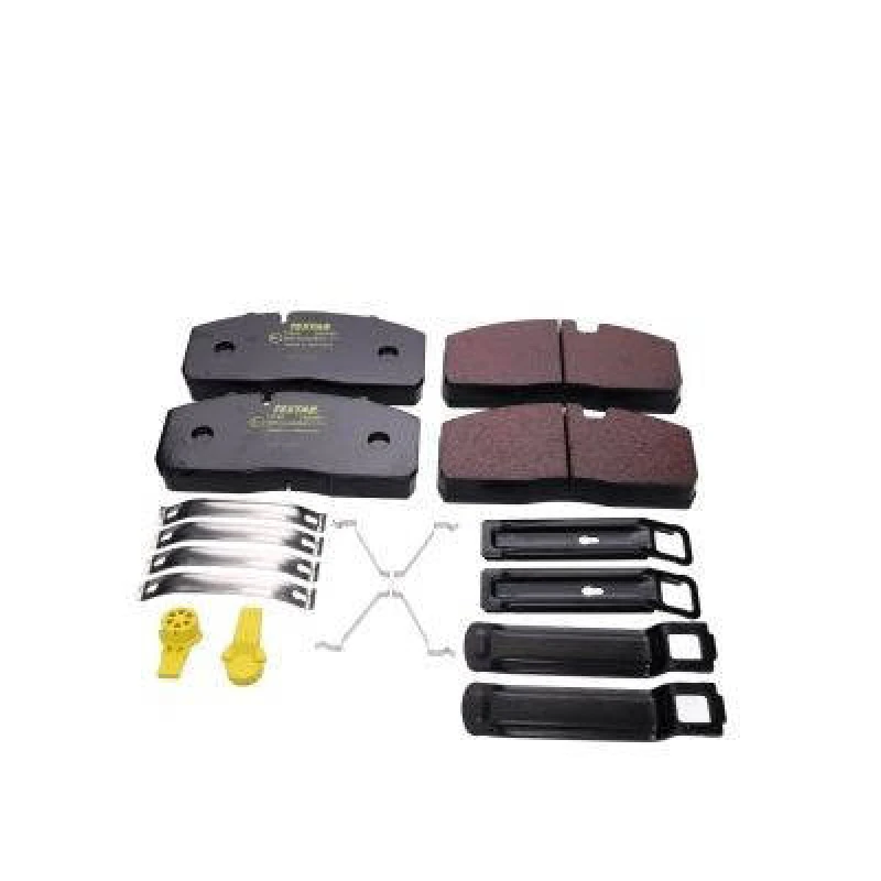 Image of TEXTAR 2934001 Brake pad set prepared for wear warning indicator, with accessories Brake Pad Set,disc brake (402)