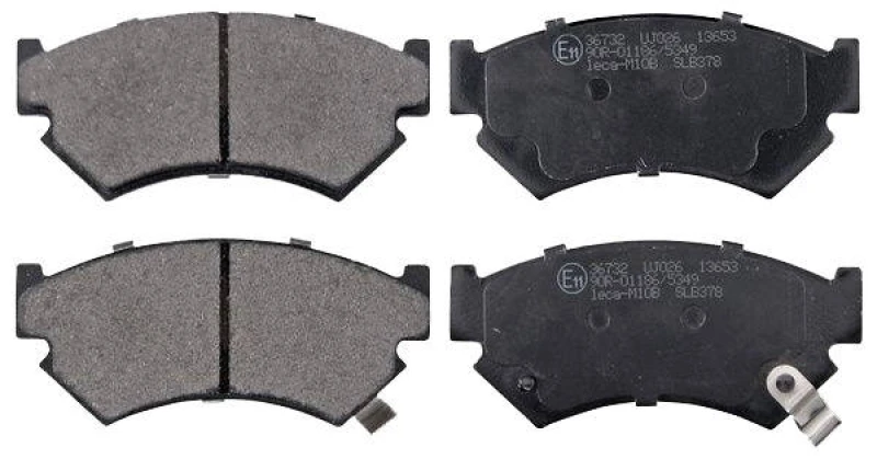 Image of A.B.S. 36732 Brake pad set with acoustic wear warning Brake Pad Set,disc brake (402)